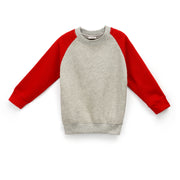 Kikidoo Kids Raglan Tracksuit Grey & Red