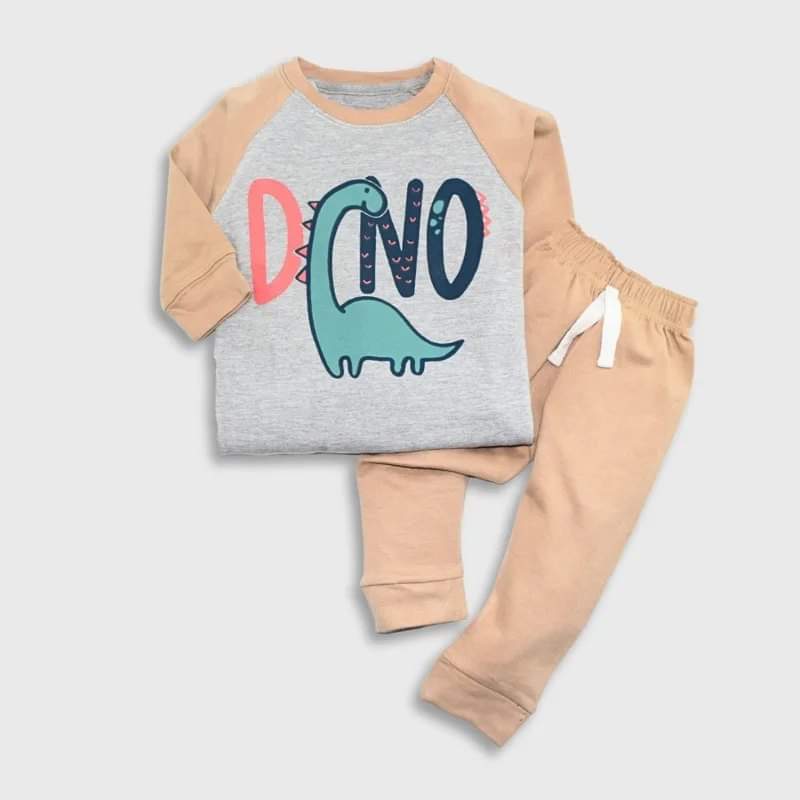 Kikidoo Kids Printed Tracksuit Dino Gary & Skin