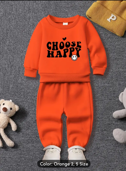 Kikidoo Kids Printed Tracksuit Orange 🧡