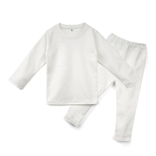 Kikidoo Kids Rib Innerwear White