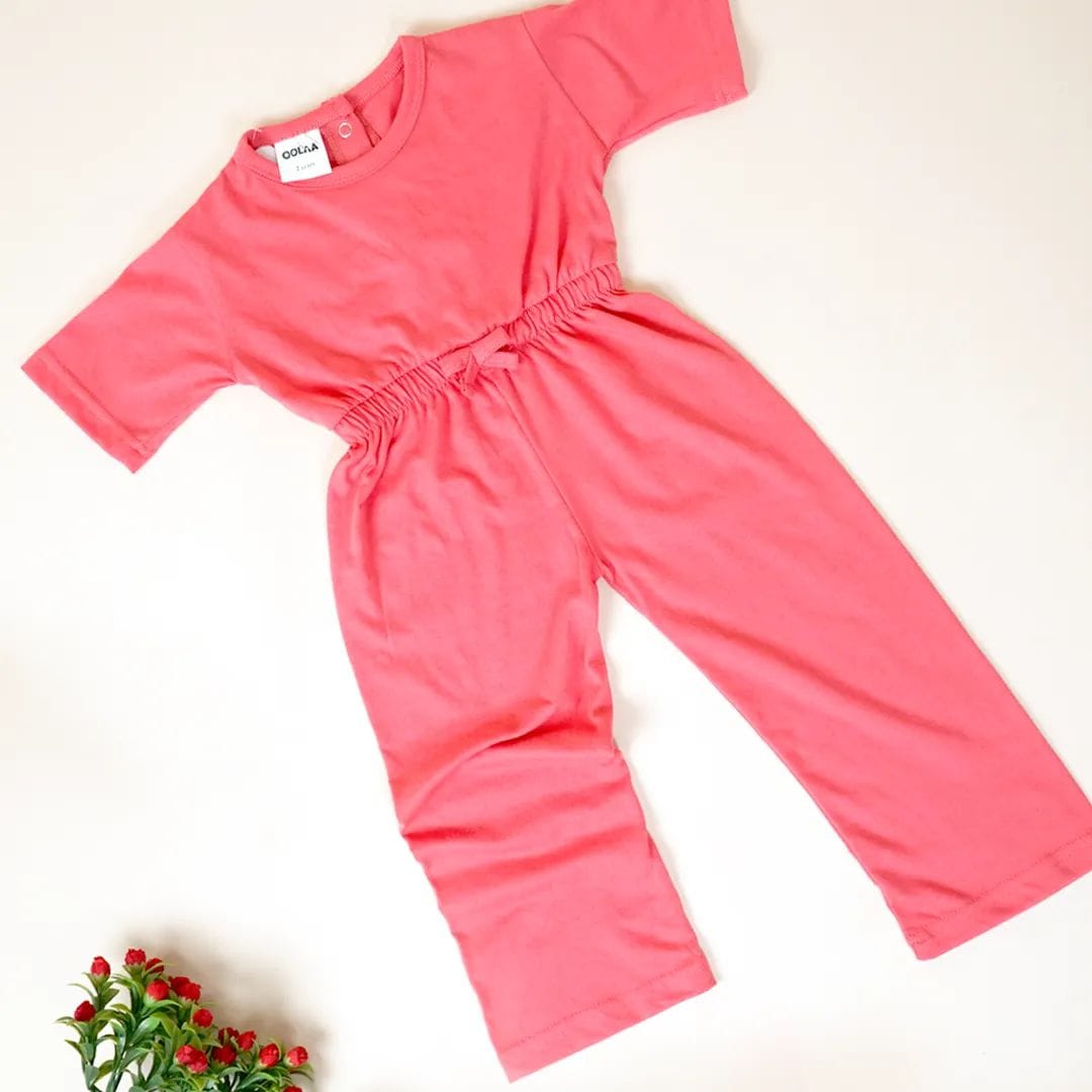 Girls Jumpsuit Blush Pink
