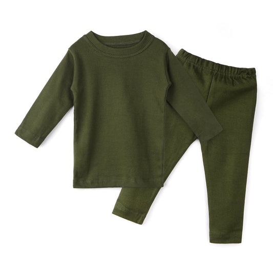 Kikidoo Kids  Rib Innerwear Forest Green