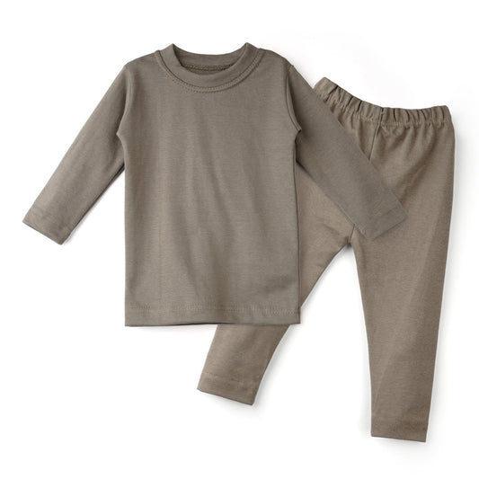 Kikidoo Kids Rib Innerwear Dark Grey