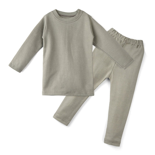 Kikidoo Kids Rib Innerwear Light Grey