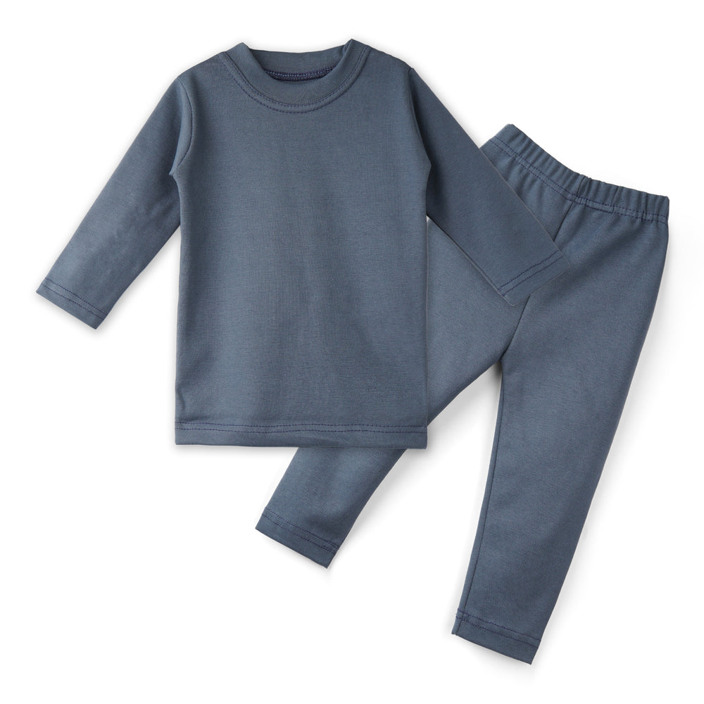 Kikidoo Kids Rib Innerwear Stone Blue