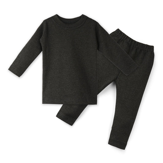 Kikidoo Kids Rib Innerwear Charcoal