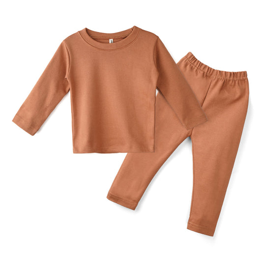 Kikidoo Kids Rib Innerwear Brown