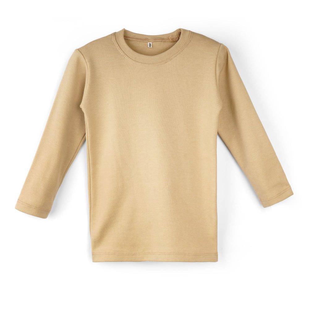 Kikidoo Kids Rib Innerwear Light Camel