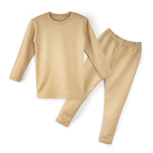 Kikidoo Kids Rib Innerwear Light Camel