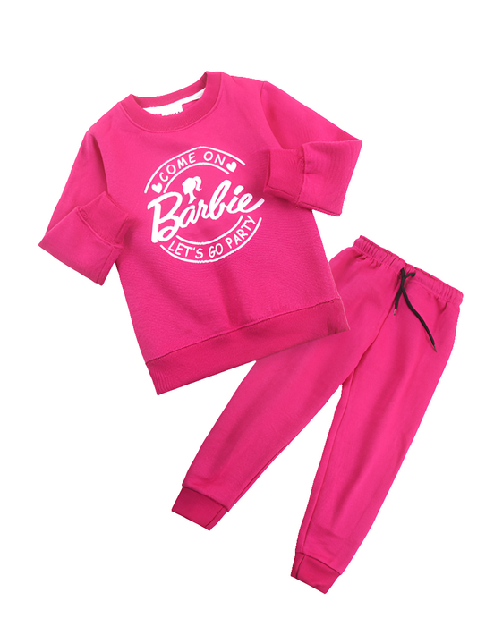 Kikidoo Kids Printed Tracksuit Barbie 🩷
