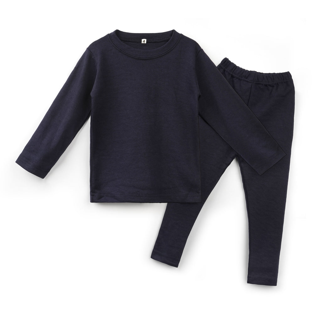 Kikidoo Kids Rib Innerwear Navy Blue