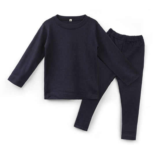 Kikidoo Kids Rib Innerwear Navy Blue