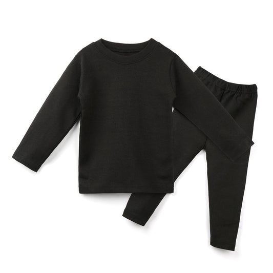 Kikidoo Kids Rib Innerwear Black