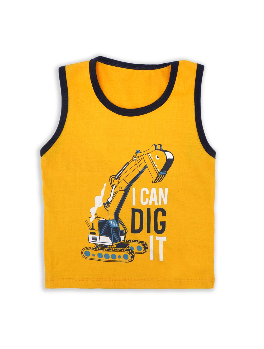 Kids Sandos With Shorts Dig Yellow & Blue
