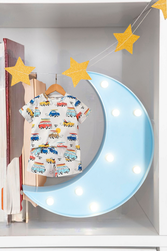 Kids Shirt & Short Set Multi Cars