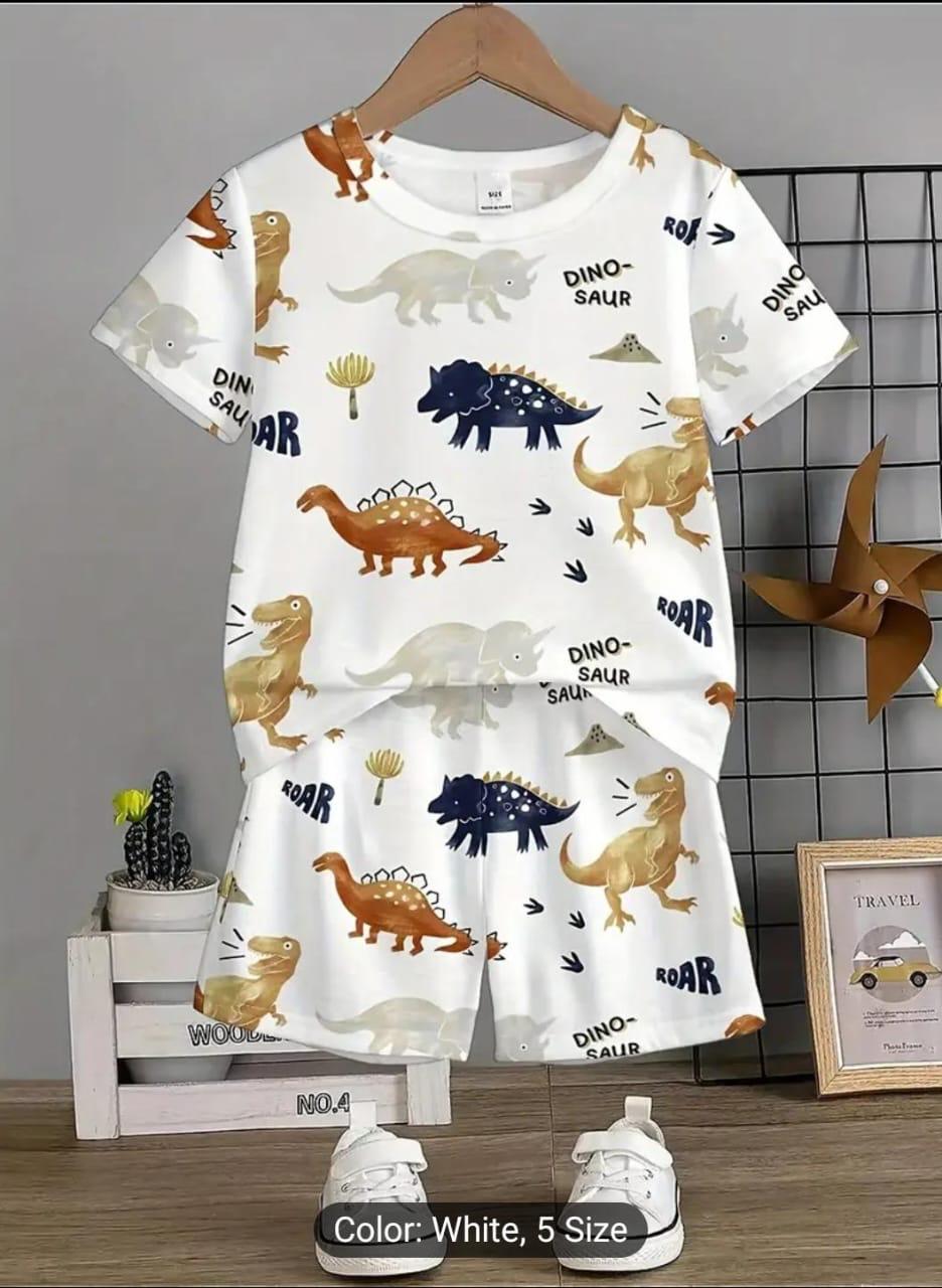 Kikidoo Small Dino Kids Short Set