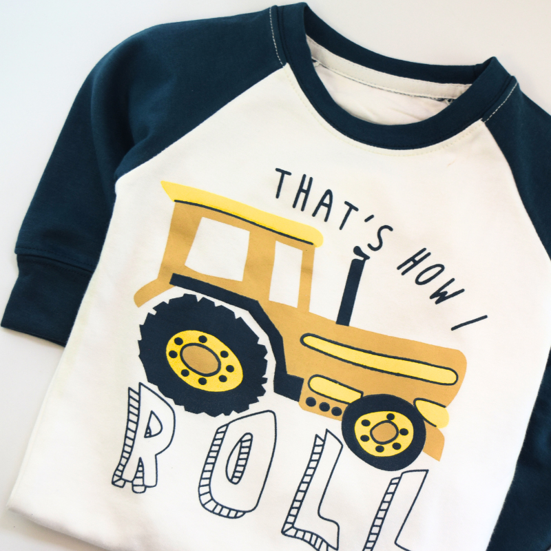 Kikidoo Kids Printed Tracksuit Roller Blue & White