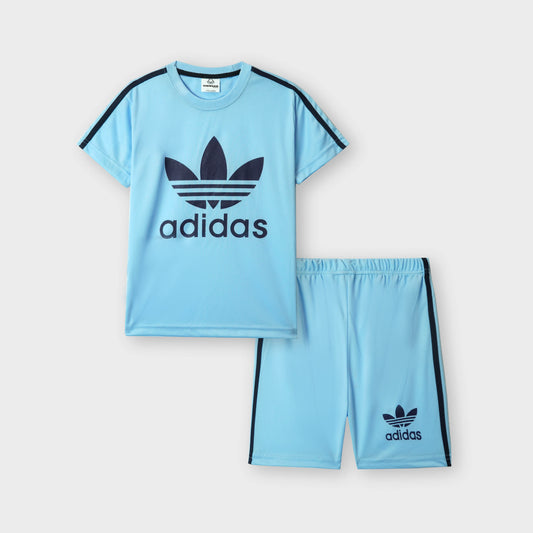 Kikidoo Kids Short Set Sky Blue
